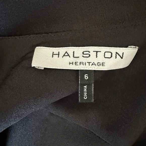 Halston Heritage Black Tuxedo Dress in Size 6. - Picture 3 of 4